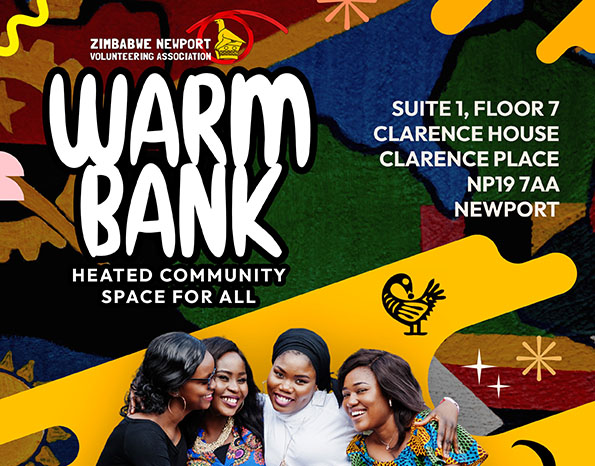 Warm Banks – Heated Community Space For all: Monday to Friday 11am – 6pm. Project timeline is from January to 31 March 2023.